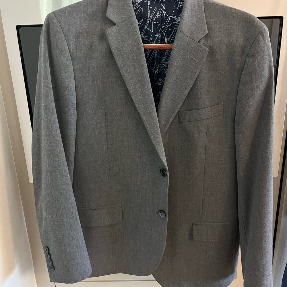 Nautica Gray Sport Coat Modern Cut Blazer